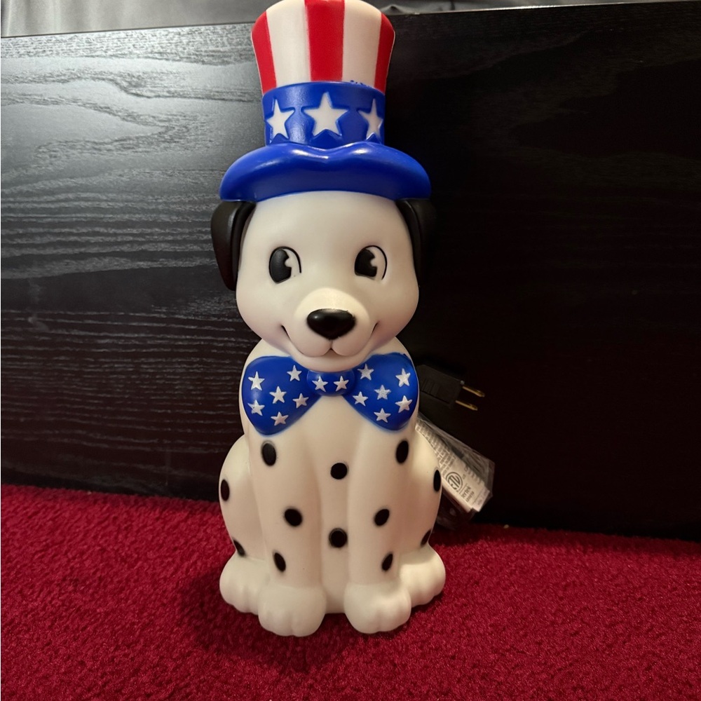 Patriotic Dog 14” Fourth of July Light up Decoration